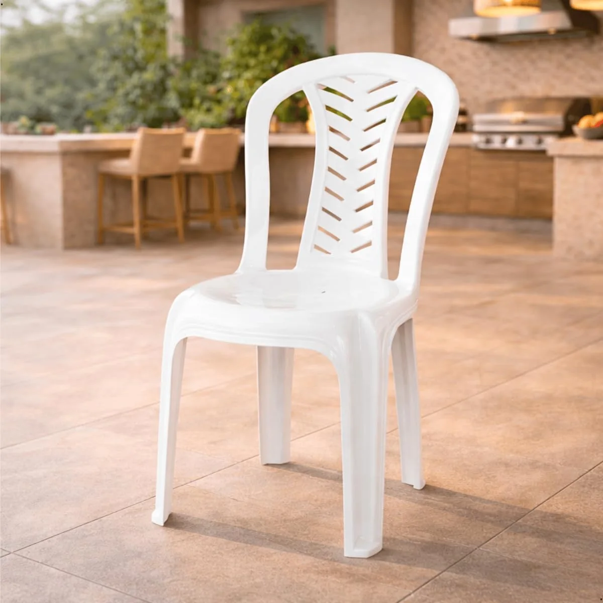 Cadeira Plástica Branca para Eventos